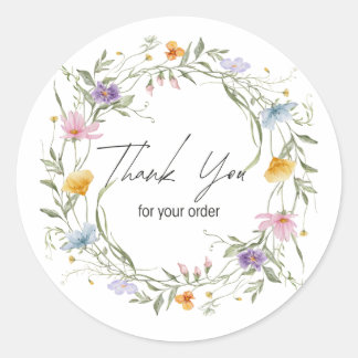 Rond Thank You For Order Round Sticker