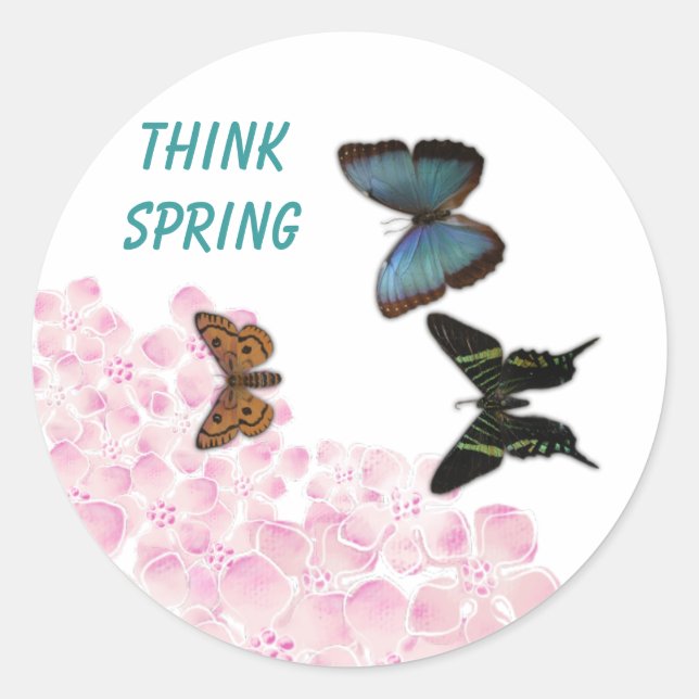 Rond Think Spring - Sticker (Devant)