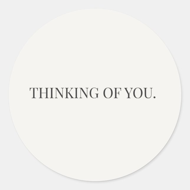 Rond Thinking of You Sticker – Everyday Support Series (Devant)
