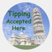 Tipping Accepté ici Sticker