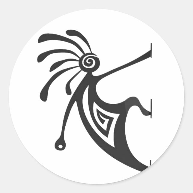 Rond Tribal art sticker  (Devant)