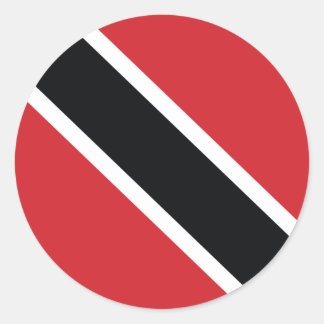 Rond Trinidad and Tobago National Flag Sticker