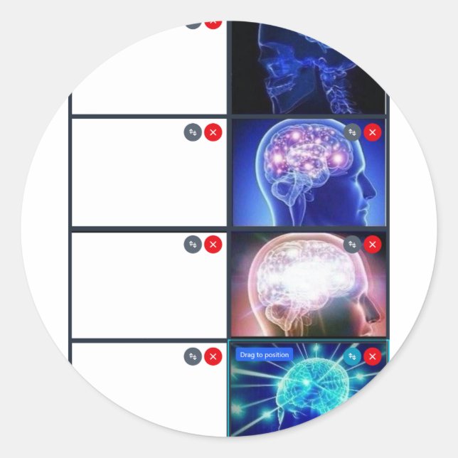 Rond TRVMP Custom Meme Sticker (Devant)