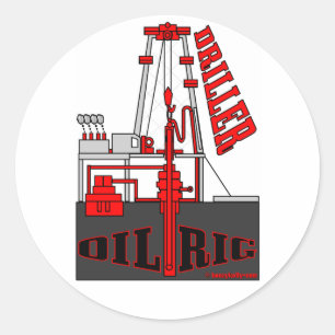 Rond Tuteur de puits d'huile, Sticker de champ d'huile