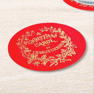 Rond Un Carol de Noël Dessous de verre