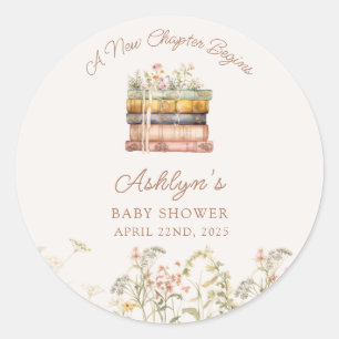 Rond Un Nouveau Chapitre Commence Le Sticker Baby showe