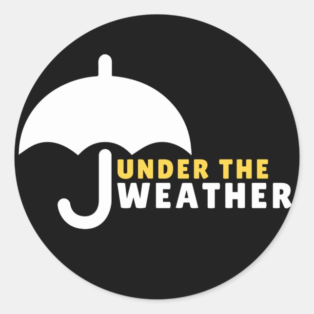 Rond Under the weather Sticker (Devant)