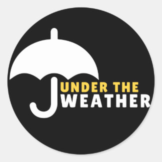 Rond Under the weather Sticker