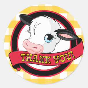 Rond Vache - Sticker Merci