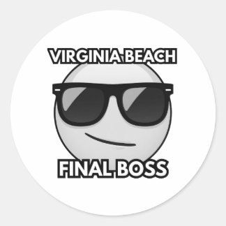 Rond Virginia Beach Final Boss Cool Emoji Sticker