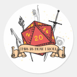 Rond Voici Comment je roule Sticker