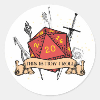 Rond Voici Comment je roule Sticker