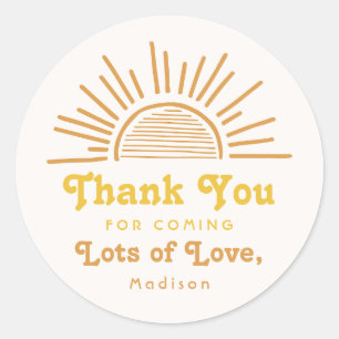 Rond Voici Le Sticker Merci Soleil   Douche Sun