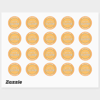 Rond Votez Oliver Libertarian Party Sticker