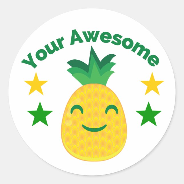 Rond Votre Étonnant Sticker (Devant)