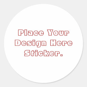 Rond Votre Sticker personnalisé Design Here