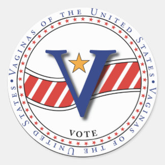 Rond VOTUS - Vagins du Sticker des États-Unis