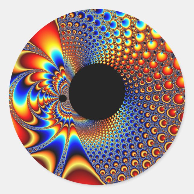 Rond YinYang BigBang - Sticker Fractal (Devant)