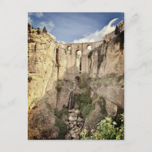 Ronda Bridge Espagne Fête des mariées Game Carte p