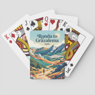 Ronda nach Grazalema Spanien Spielkarten