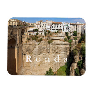 Ronda. Schlucht. Brücke. Stadt Magnet