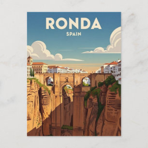 Ronda Spanien Reise Postkarte
