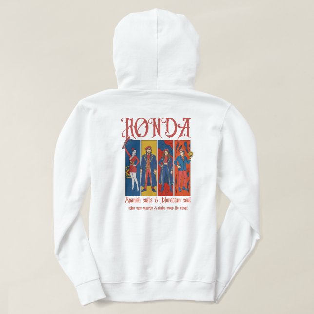 Ronda: Spanish Suits & Moroccan Soul | Card Suits  Hoodie (Design Rückseite)