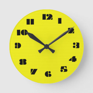 Ronde 12 choix de nombres parmi lesquels choisir Horloge