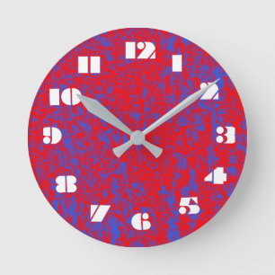 Ronde 12 Nombre de choix à choisir - horloge en marbre r