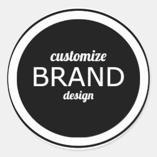 Ronde Ajouter Votre Logo Marque Stickers Entrepris