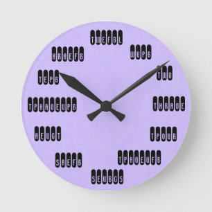 Ronde Ajoutez votre propre horloge de sténographe