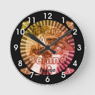 Ronde Aliens derrière cette Horloge