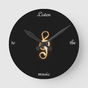 Ronde b et clef triple de g "écoutent horloge musique"
