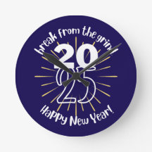 Bonne année 2025 BFTG Horloge