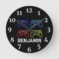 Boys Playstation Horloge personnalisée