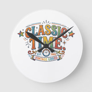 Ronde Chemise Classique Temps – Horloge Vintage