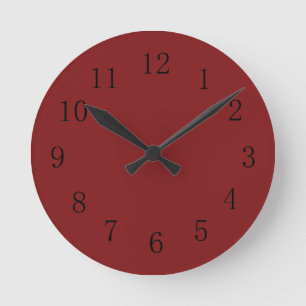 Ronde Chocolatey Falu Chocolatey plus sombre Horloge mur