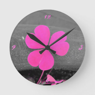 Ronde ~Coeurs de trèfle~ MUR HORLOGE