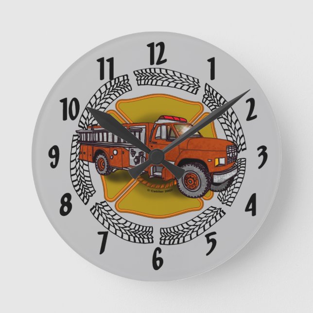 Ronde Comment je marche horloge pompier (Recto)