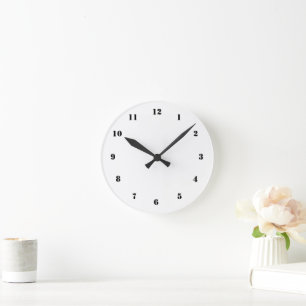 Ronde Concevez votre propre horloge personnalisée avec c