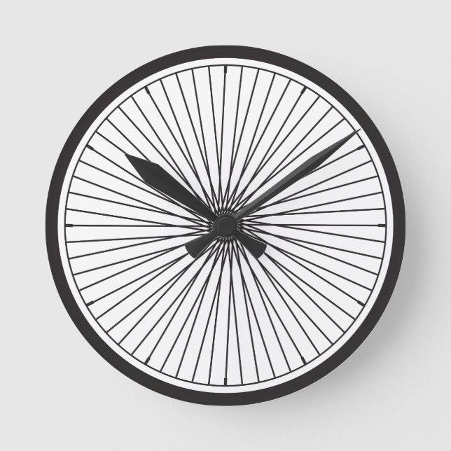 Ronde Continuez à rouler... Horloge du vélo (Recto)