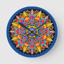 Costa Rica Ox Panier Roue Carreta Horloge Cadeau