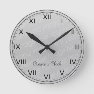 Ronde Créez votre propre horloge - le style 6
