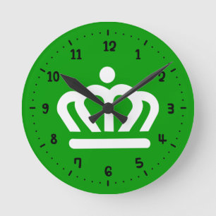 Ronde Drapeau de Charlotte, horloge de Caroline du Nord