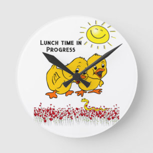 Ronde Écueils Jaunes Horloge Florale Solaire