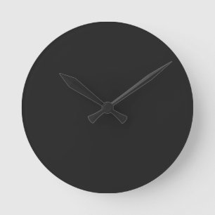 Ronde Eerie Black Round Wall Horloge