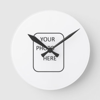 Ronde Faites votre d'une horloge aimable