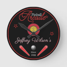 Famille personnalisée / Personne Pinball Horloge m
