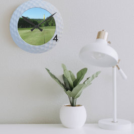 Ronde Golf Photo Toujours Fore Funny Horloge pour les go