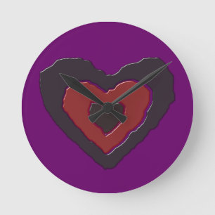 Ronde Gothique Fondre Amour Coeur Horloge